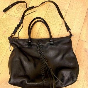 Rebecca Minkoff black leather bag